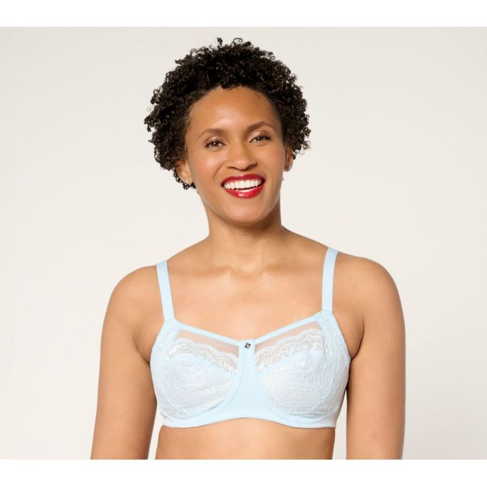 Gloria Vanderbilt Women's Bra Sz 40C Breezies Natural Curves White A679070